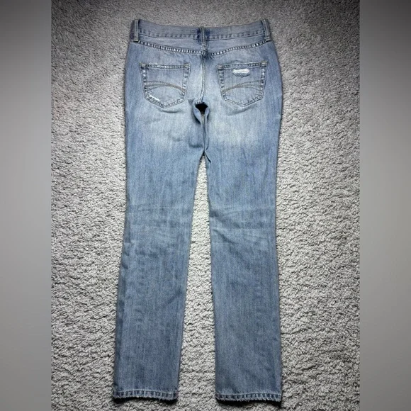 Decree Jeans Womens 3 Boyfriend Low Rise Light Wash Distressed Holes Casual - Picture 7 of 7